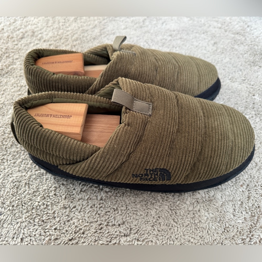 North Face Men’s Nuptse Corduroy Scuff Slippers Size 9 Mule